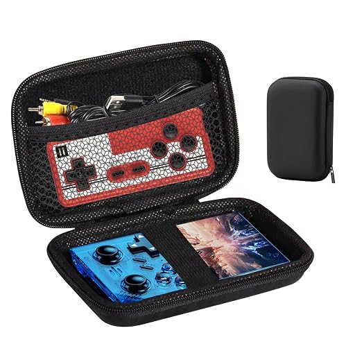 HideRacoon Retro Handheld Game Console Case, Black by HideRacoon