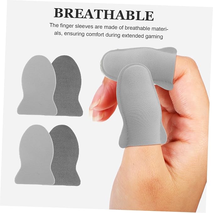 Mobile Game Accessories 10pcs Breathable Finger Sleeves Thumb Protectors Gaming Gloves Fingertip Protectors for Shooting Racing Fighter Games - Image 3