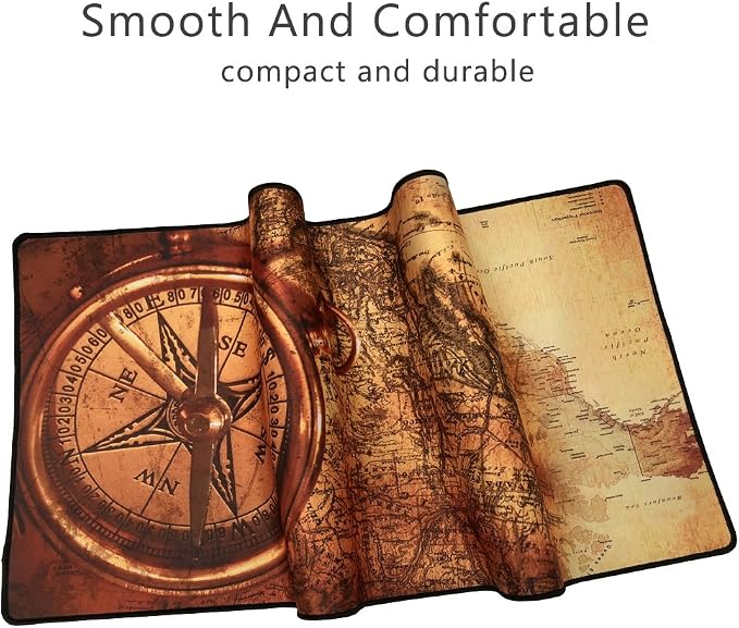 XXL Professional Large Mouse Pad& Computer Game Mouse Mat (35.4x15.7x0.1IN, Compass) - Image 5