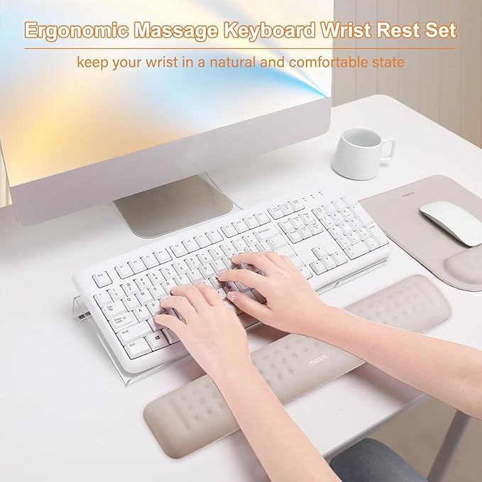 MOSISO Keyboard Stand&Wrist Rest Support for Keyboard &Mouse Pad Set - Image 2