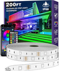 AILBTON 200ft Outdoor LED Strip Lights Waterproof with self-Adhesive Back,IP68 Outside Strips Bluetooth App Remote,Music Sync RGB Exterior Rope Lights,for Balcony,Deck,Roof,Pool by AILBTON