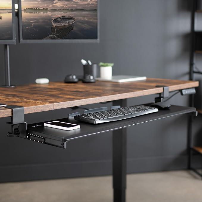VIVO Black Extra Large 34 x 11 in Under Desk Keyboard Tray, MOUNT-KB15EB - Image 9