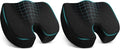 TushGuard Seat Cushion, Office Chair Cushions, Car Seat Cushion, Non-Slip Sciatica & Back Coccyx Tailbone Pain Relief Chair Pad for Computer Desk, Wheelchair, Driving (Black, X-Large) (Pack of 2) by TushGuardSeatCushonsPillows