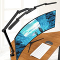 EPABINA LED Desk Lamp with Clamp, 41.5" Clamp on Architect Desk Lamp for Home Office, 24W Bright Tall Computer LED Table Light Adjustable Overhead Clip on Office Lighting for Work Craft by EPABINA