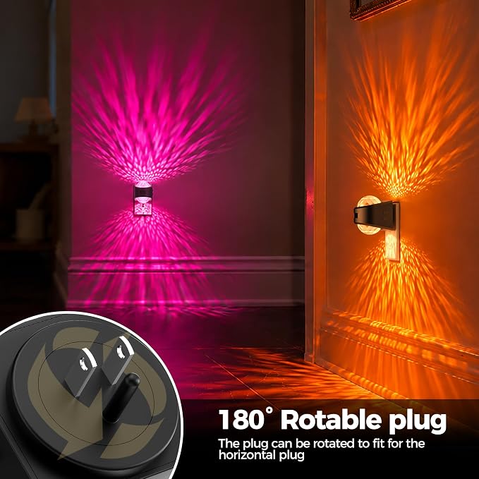 Briignite Motion Sensor Night Light Projector, RGB Warm Nightlight Plug in - Image 4