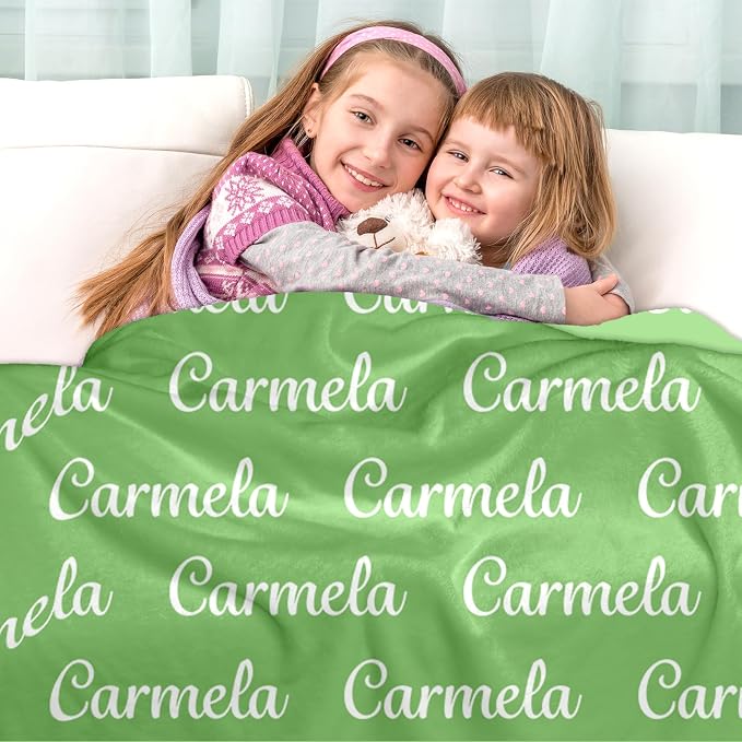 Ship Next Day, Custom Name Blanket - Printed in USA, Personalized Baby Blankets for Girls, Baby Blanket with Name, Ultra-Soft Cozy Fleece Blankets, Gifts for Boys & Girls Kids Teen Girl New Mom - Image 9