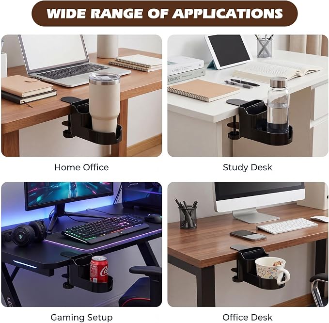 Desk Cup Holder for Coffee Cups, Tumblers, Water Bottles - Image 7