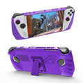 Premium TPU Case with Stand for ROG Ally Gaming Handheld, Protective Sleeve Cover Sweat-proof Anti-slip Case ROG Ally Protector (Purple) by Unknown