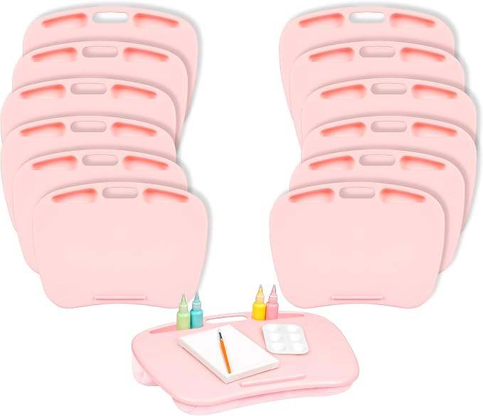 LAPGEAR MyDesk Lap Desk – Rose Quartz, 12-Pack, Fits 15.6” Laptops by LapGear