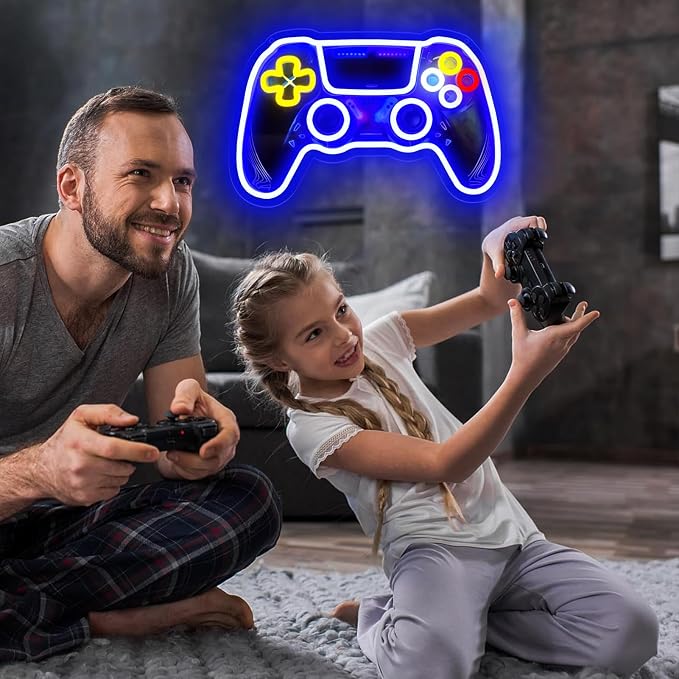 Game Room Neon Sign,Game Neon Lights Wall Decor for Internet Cafe, Gaming Room, Man cave, Bedroom Gift Art for Boys Girls Fans Gamer-15.8 x 10 IN-USB Powered-Acrylic - Image 2