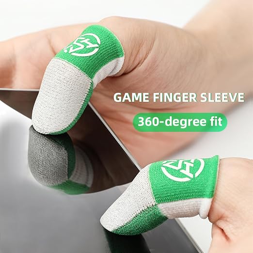 Gaming Finger Sleeves Protectors Antislip Touch Displa Gloves for Precise Mobile Game Control 4pcs FPS Gaming Finger Sleeves - Image 2