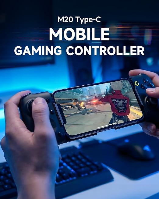 EasySMX M20 Phone Gaming Controller for Android, iPhone & iPad, Black - Image 9