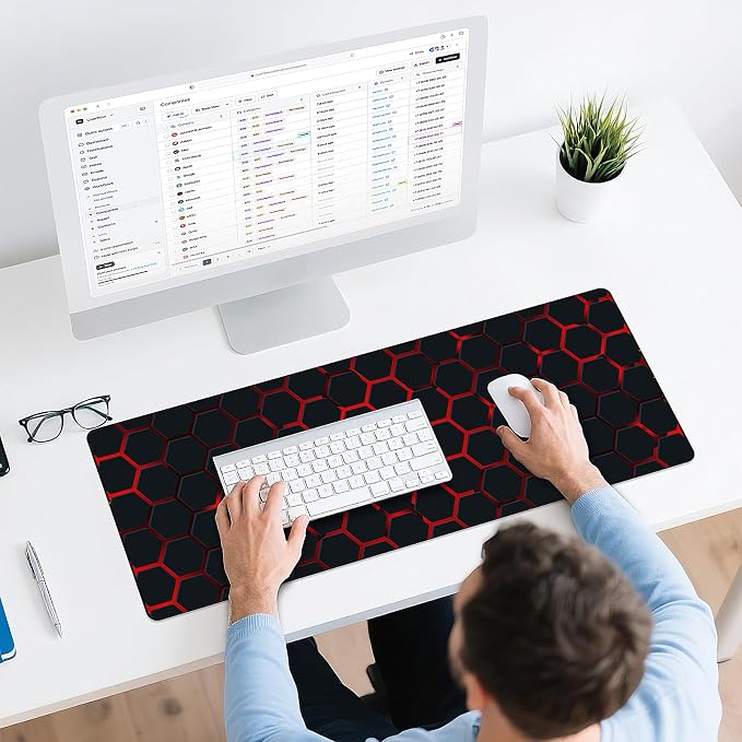 Mouse Pad Gaming - Desk Mat for Keyboard and Mouse - Large Mouse Pads for Desk, Gaming Mousepad with Non-Slip Base, Desks Pad (31.5" X 11.8") for Game, Office and Home - Image 6