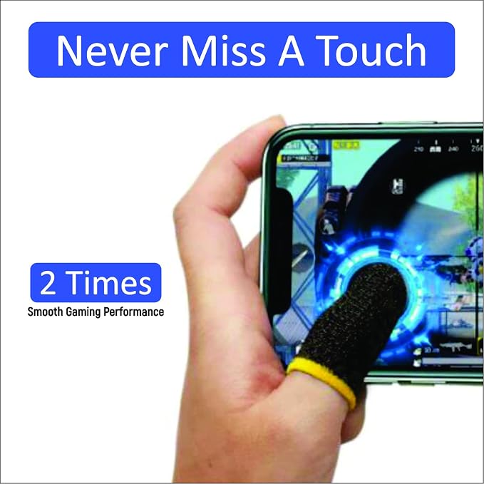 GENDA Gaming Finger Sleeves Pack of 6 - Anti-Sweat Breathable Thumb - Image 5