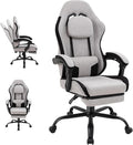 Shintenchi Gaming Chair, Ergonomic Office Chair with Footrest, Lumbar Support and Linkage Armrests, Swive Home Video Game Chairs for Adults, Gray by Shintenchi%7CFurnitureMadeforRealLife