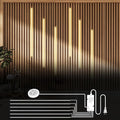 Dimmable LED Recessed Lighting for Acoustic Panel Cuttable Soft 3000K COB Strip Light with Touch Sensor for Wood Accent Groove Slat Wall Panel, Themed Space, Gym, Movie Music Gaming Room Decoration by Copgge