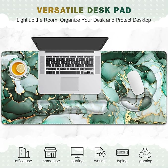 Gaming Mouse Pad, Large Desk Mat, Cute Desk Pad Protector 4in1 XXL Mousepad - Image 7