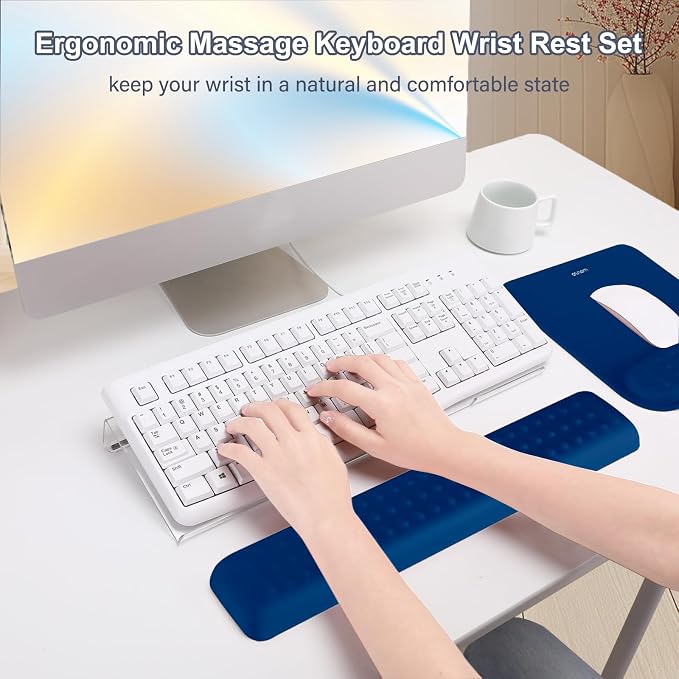 MOSISO Keyboard Stand&Wrist Rest Support for Keyboard &Mouse Pad Set - Image 5