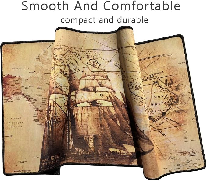 XXL Professional Large Mouse Pad & Computer Game Mouse Mat (35.4x15.7x0.1IN, Boat) - Image 6
