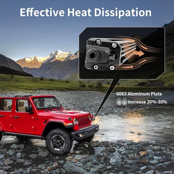LASFIT 32 inch LED Light Bar Slim Single Row LED Bar Spot Flood Combo 6000K - Image 3