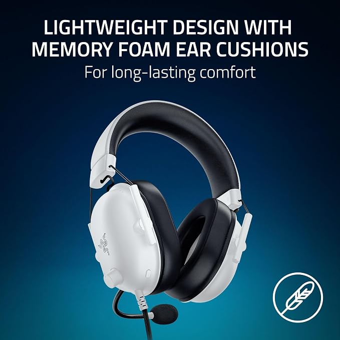 Razer BlackShark V2 X Wired PlayStation Gaming Headset, White - Image 5