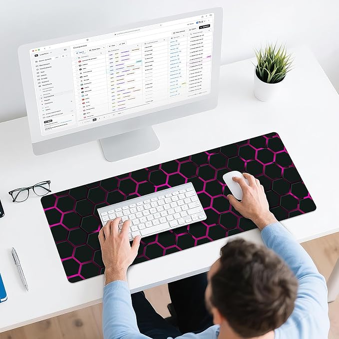 Mouse Pad Gaming - Desk Mat for Keyboard and Mouse - Large Mouse Pads for Desk, Gaming Mousepad with Non-Slip Base, Desks Pad (31.5" X 11.8") for Game, Office and Home - Image 6