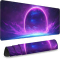 Gaming Desk Mat with Silky Smooth Surface & Exquisite Patterns,31.5x11.8 Inches Large-Sized Mouse Pad, Perfect for Extended Gaming,Work,and Home Office Decor (Starry Sky 1) by Unknown