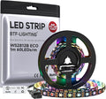 BTF-LIGHTING WS2812B ECO RGB LED Strip,UL Listed,Individually Addressable,3.28FT 60LED/m 60Pixel DC5V 5050SMD,Alloy Wire Flexible 3M Tape for DIY Chasing Color Project IP30(No Adapter or Controller) by BTF-LIGHTING