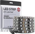 BTF-LIGHTING WS2811 Addressable RGB LED Strip 16.4FT 300LED DC12V IP67 by BTF-LIGHTING