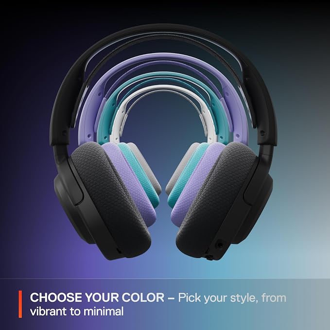 SteelSeries Arctis Nova 3X Wireless Multi-Platform Gaming Headset — Mobile App Control — 40 HR Battery — Neodymium Magnetic Drivers — 2.4GHz/Bluetooth — Xbox, PS5, PC, Switch, Mobile — Aqua - Image 9
