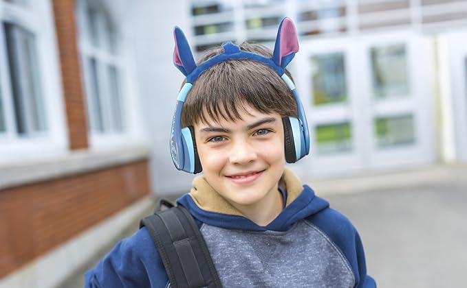 Disney Stitch Bluetooth Headphones for Kids, Wireless Headphones for School - Image 4