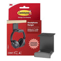 Command Headphone Hanger, Black, 1 Hook, 4 Large Strips by Unknown