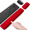 Keyboard Wrist Rest Mouse Wrist Support, Memory Foam Wrist Rest Pad for Computer Laptop, Ergonomic Wrist Cushion Support for Typing Pain Relief, Gaming Home Office, Red by LIZPARE