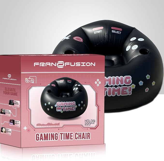 Inflatable Gaming Chair for Kids & Teens with Cup Holders and Side Pocket - This Air Gaming Bean Bag Chairs for kids is The Perfect Furniture for Gamer Room Decor - Perfect Gaming Stuff for boys 4-12 - Image 5