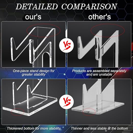 FYY Game Controller Holder 2 Tiers - Universal Dual Controller & Headphone Stand, Acrylic Clear Display Stand Compatible with Nintendo Switch, Xbox, PS5, PS4 - Desk Mounts - Image 4