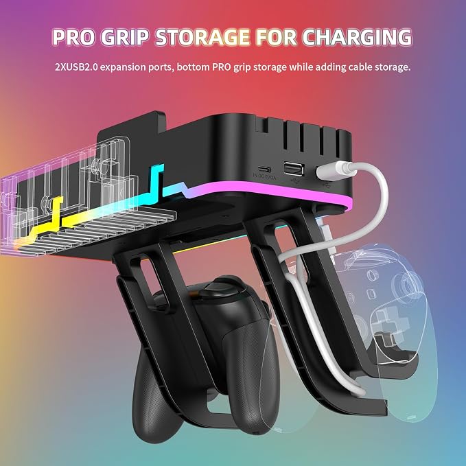 FASTSNAIL RGB Switch Wall Mount for Joy-Con/Nintendo Switch 1/ OLED Console - Image 5