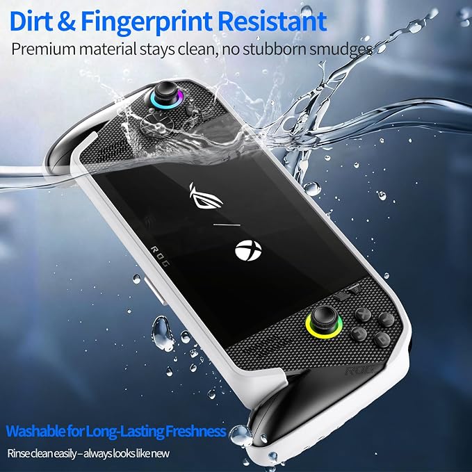 Protective Case with Kickstand for ASUS ROG Xbox Ally X 2025 - Shockproof TPU Cover with Stand, Non - Slip & Anti- Collision Handheld Game Console Accessories (White) - Image 6