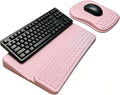 Keyboard Wrist Rest -Ergonomic Keyboard Stand with Wrist Rest- with Carpal Tunnel Pain Relief Massage Bumps and Full Memory Gel Design - Ideal Frequent Computer (Pink) by WENPIC