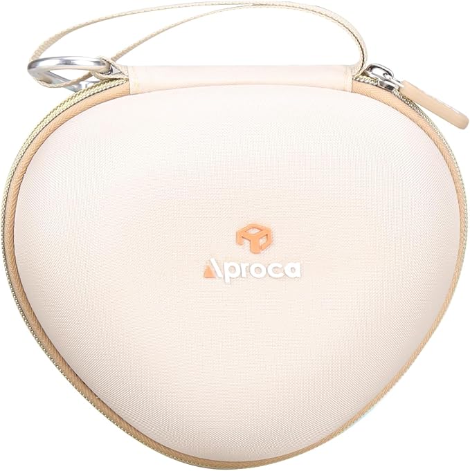 Aproca Kids Headphones Case Compatible with iClever BTH12 / HS19 / BTH26 Kids Bluetooth Headphones, Storage Hard Bag -Gold (Case Only) - Image 2
