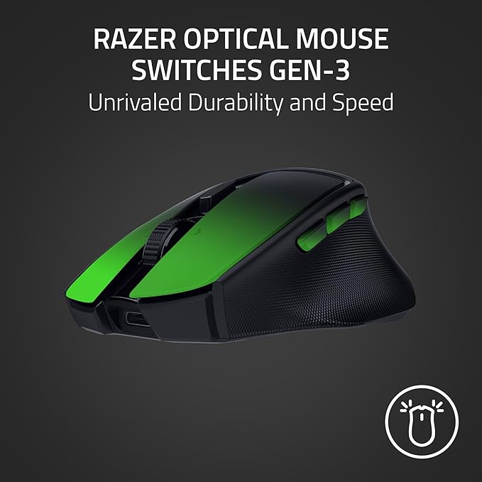 Razer Basilisk Mobile Portable Ergonomic Wireless Gaming Mouse, Black - Image 6