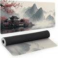 Japanese Large Mouse Pad, Gaming Mousepad Big XL Extended Non-Slip Stitched Edges, Desk Mat, Laptop Computer Keyboard Pad for Desktop Decor Office Home, 31.5x11.8in by Unknown