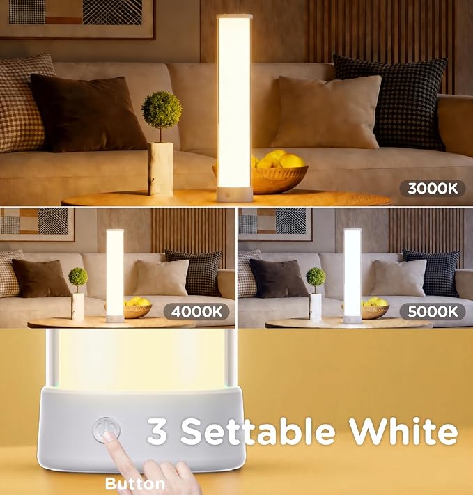 Cordless Table Lamp, RGB Rechargeable, 1500LM Dimmable - Image 6