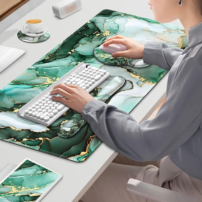 Gaming Mouse Pad, Large Desk Mat, Cute Desk Pad Protector 4in1 XXL Mousepad - Image 9