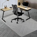 Vicwe Office Chair Mat for Carpeted Floors, 63"X51" Chair Mats with Studs | Large Carpet Protector Floor Mats for Low and No Pile Carpet, Easy Glide Computer Desk Chair Mat for Home & Office, Clear by Vicwe