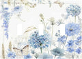 Decorative Light Switch Cover Plate Blue Floral Hydrangea Watercolor Wildflower 3 Gang Wall Plate Triple Toggle Switch Plate Covers 3 Hole Electrical Switchplate Dimmer Faceplate for Bathroom by JOOJIAO