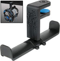 ENHANCE PC Gaming Dual Headphone Stand - Clip-On Desk Headphone Holder with Adjustable 360 Rotation, Under Desk Headset Holder, Universal Fit, & Double Cable Loops Organizer with Silicone Pads by ENHANCEGaming