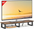YAOHUOO 45" Large TV Riser for 32-60 inch TV, TV Riser Stand Shelf,Brown by YAOHUOO