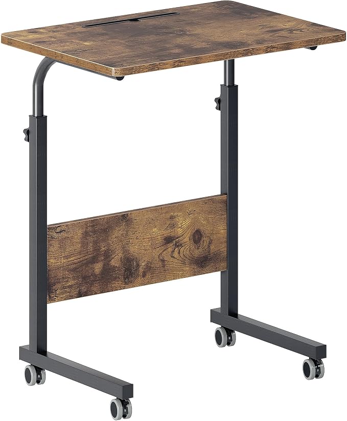 DlandHome 23.6 Inches Rolling Desk with Wheels Adjustable Height - Image 8