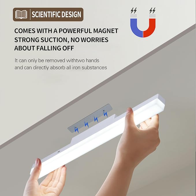 Rechargeable Wall Lights Bar Set of 2,Cold White with RGB - Image 6