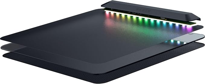 Razer Firefly V2 Pro Fully Illuminated RGB Gaming Mouse Mat: Backlit Design - 15 Zone Chroma Lighting - USB 2.0 Port - Detachable USB Type C Cable - Micro Textured Surface - Anti Slip Base - Image 10